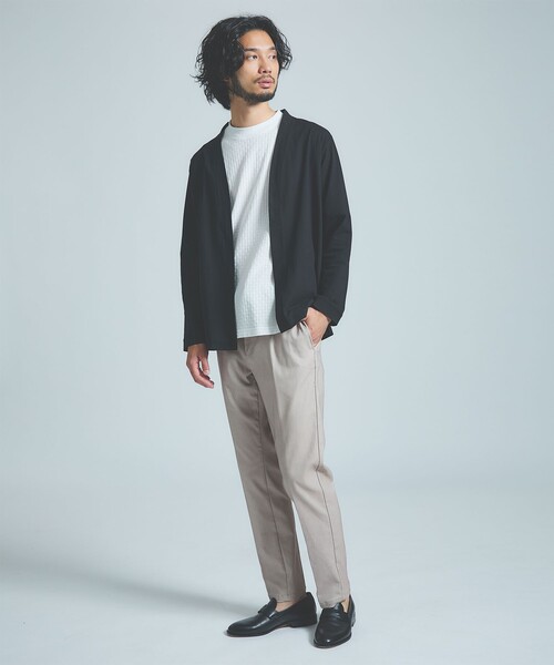 ABAHOUSE GRAY(アバハウスグレイ)の「【ハイパーストレッチ】ツイル柄 イージースラックス(スラックス・メンズ・チャコールグレー/ブラック/グレイッシュベージュ/ネイビー/ベージュ・44/46/48/50)」の9枚目の写真
