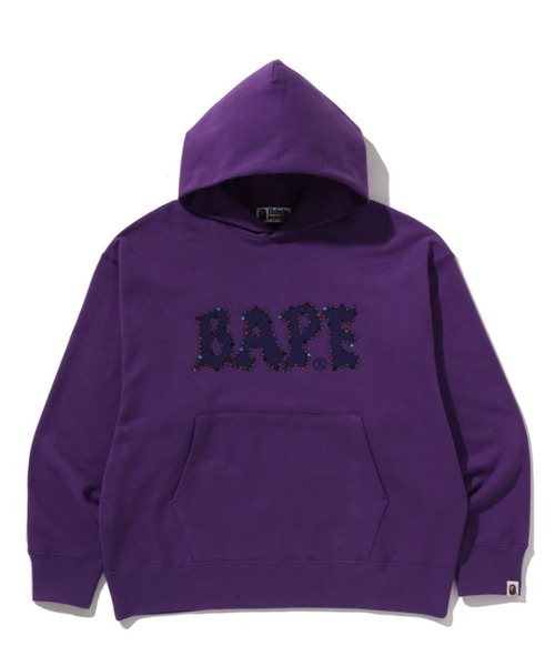 A BATHING APE 紫ラインストーンパーカー紫カモ A BATHING APE 紫ラインストーンパーカー紫カモ A BATHING APE（ア
