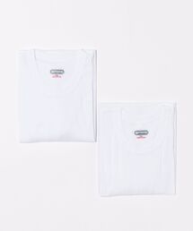 OUTDOOR PRODUCTS(アウトドアプロダクツ)の【OUTDOOR/アウトドア】2P 丸首Tシャツ/2枚セット 丸首Tシャツ クルーネック 半袖 カットソー 無地 シンプル インナー(インナーウェア/肌着)