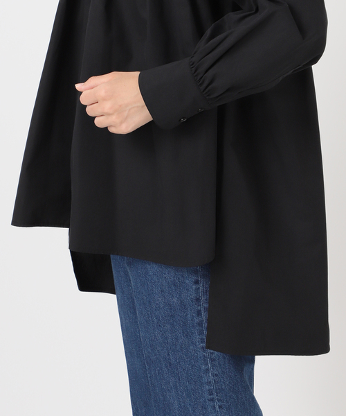 WEB限定】手洗い可 / ギャザーチュニックブラウス（シャツ/ブラウス