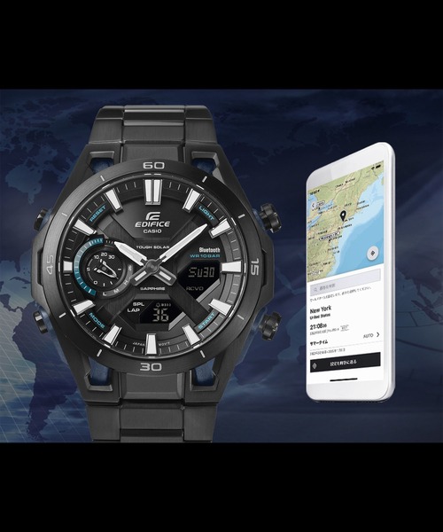 EDIFICE(CASIO)(エディフィス)の「SOSPENSIONE / タフソーラー / ECB-2300YDC-1AJF(アナログ腕時計・メンズ・ブラック・FREE)」の7枚目の写真