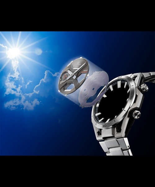 EDIFICE(CASIO)(エディフィス)の「SOSPENSIONE / タフソーラー / ECB-2300YDC-1AJF(アナログ腕時計・メンズ・ブラック・FREE)」の4枚目の写真