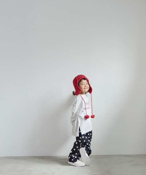 LOWRYS FARM（ローリーズファーム）の「プリントロゴＴＬＳ　581452（Tシャツ/カットソー・キッズ・チャコールグレー/グレー/オフホワイト/ピンク・110cm/120cm/130cm/140cm/150cm）」の7枚目の写真