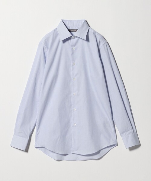A DAY IN THE LIFE UNITED ARROWS(アデイインザライフユナイテッドアローズ)の「グラフチェック セミワイドカラーシャツ-イージーケア-<A DAY IN THE LIFE>(シャツ/ブラウス・メンズ・ライトブルー・40cm/39cm/37cm/41cm/38cm/42cm)」の2枚目の写真