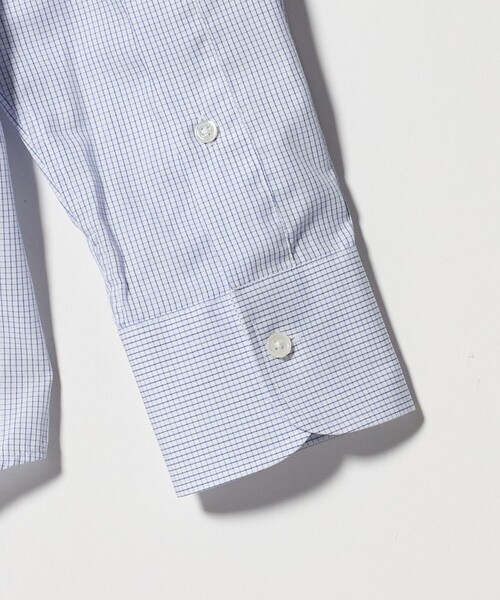A DAY IN THE LIFE UNITED ARROWS(アデイインザライフユナイテッドアローズ)の「グラフチェック セミワイドカラーシャツ-イージーケア-<A DAY IN THE LIFE>(シャツ/ブラウス・メンズ・ライトブルー・40cm/39cm/37cm/41cm/38cm/42cm)」の5枚目の写真
