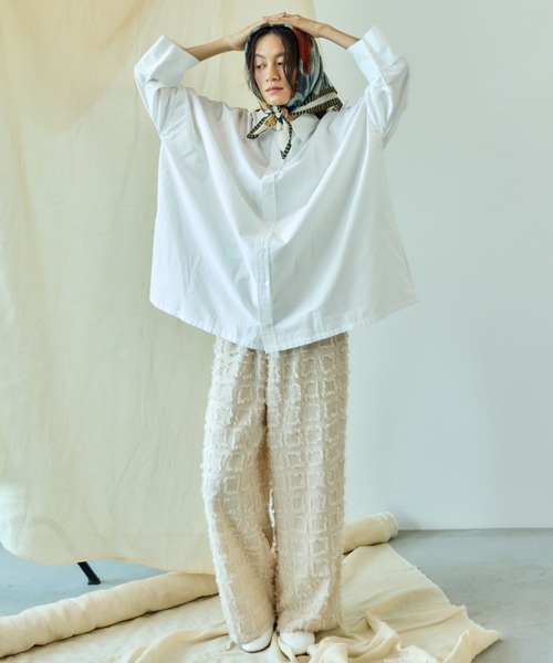 Libra Cue（リブラ キュー）の「ヴィンテージフラワープリントスカーフ（ストール/ショール・レディース・その他/グリーン・FREE）」の6枚目の写真