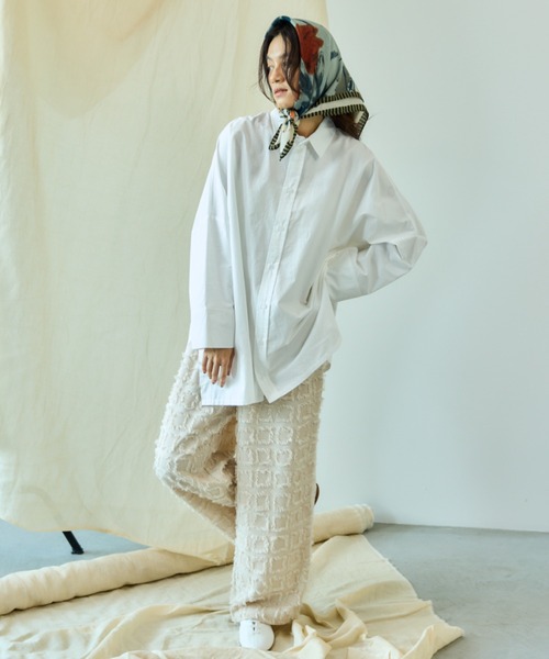 Libra Cue（リブラ キュー）の「ヴィンテージフラワープリントスカーフ（ストール/ショール・レディース・その他/グリーン・FREE）」の7枚目の写真