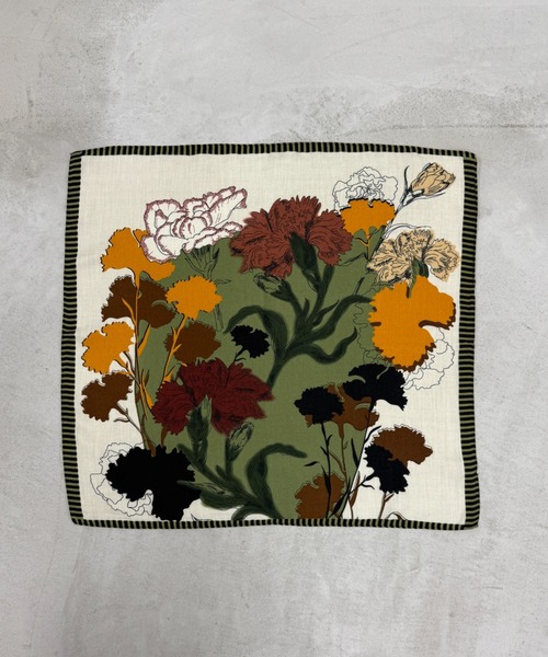 Libra Cue（リブラ キュー）の「ヴィンテージフラワープリントスカーフ（ストール/ショール・レディース・その他/グリーン・FREE）」の15枚目の写真