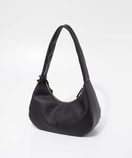 GANNI（ガニー）の「GANNI Hobo Medium Grained ガニー ホーボー ショルダーバッグ（ショルダーバッグ・レディース・ブラック・FREE）」の6枚目の写真