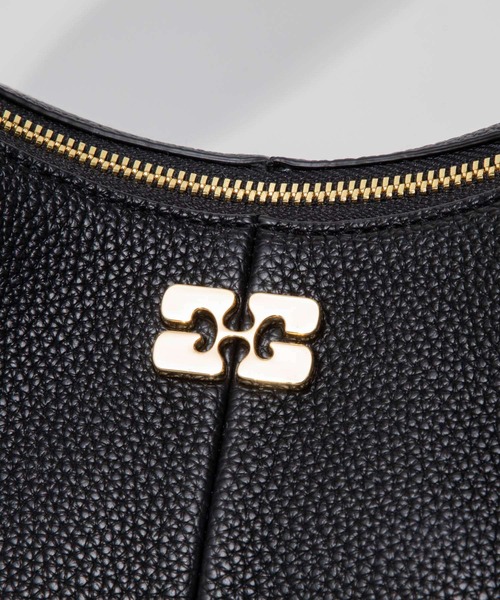 GANNI（ガニー）の「GANNI Hobo Medium Grained ガニー ホーボー ショルダーバッグ（ショルダーバッグ・レディース・ブラック・FREE）」の8枚目の写真