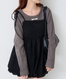 Kastane | 【4色展開】ニットタグロンTEE(Tシャツ/カットソー)