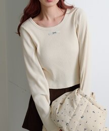 Kastane | 【新色追加/5色展開】ニットタグロンTEE(Tシャツ/カットソー)