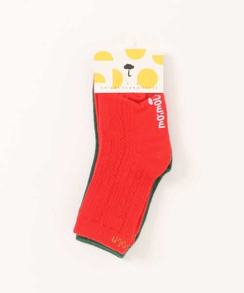 moimoln(モイモルン)の「【2点セット】メリーソックス・靴下(ソックス/靴下・キッズ・レッド・14.0cm/12.0cm/10cm/16.0cm/18.0cm)」の6枚目の写真