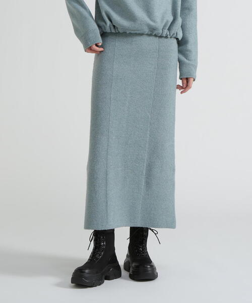 AVIREX（アヴィレックス）の「《直営店限定》SHAGGY SKIRT/シャギースカート（スカート・レディース・ブラウン/グレー/ライトグリーン・F）」の4枚目の写真