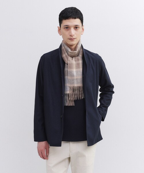 TAKEO KIKUCHI（タケオキクチ）の「【洗えるカシミヤ】カシミヤ100 チェックマフラー（マフラー・メンズ・ベージュ系1/ネイビー系1・00）」の6枚目の写真