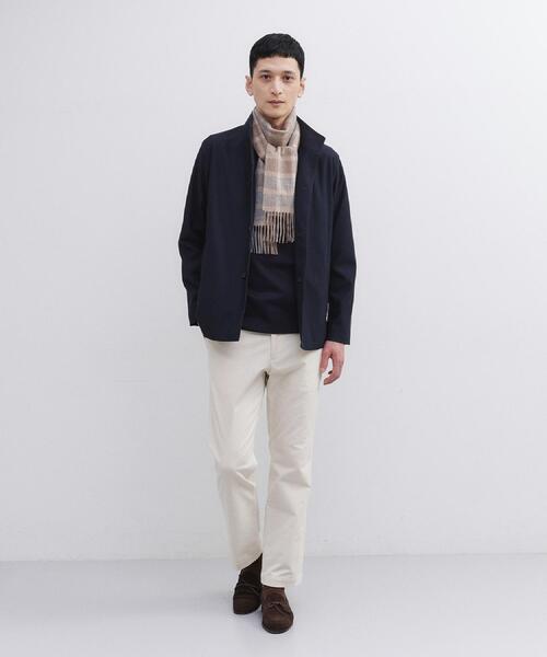 TAKEO KIKUCHI（タケオキクチ）の「【洗えるカシミヤ】カシミヤ100 チェックマフラー（マフラー・メンズ・ベージュ系1/ネイビー系1・00）」の11枚目の写真