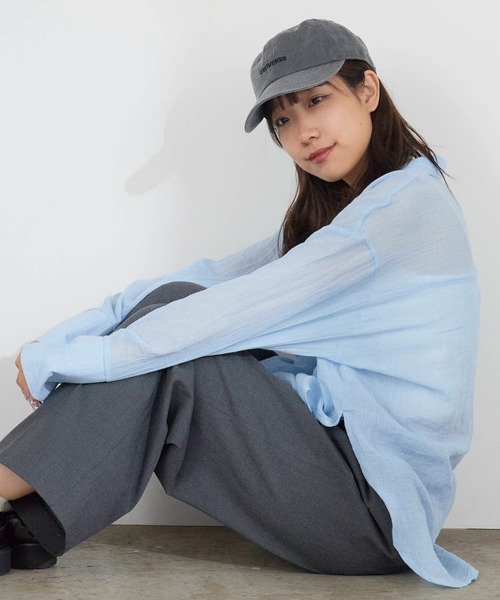 CONVERSE（コンバース）の「CONVERSE/コンバース ローキャップ ピグメント6パネル キャップ（キャップ・メンズ・ベージュ/ピンク/ブラック・57-59cm）」の4枚目の写真