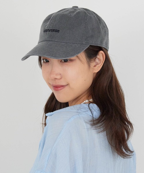 CONVERSE（コンバース）の「CONVERSE/コンバース ローキャップ ピグメント6パネル キャップ（キャップ・メンズ・ベージュ/ピンク/ブラック・57-59cm）」の5枚目の写真