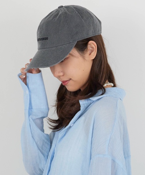 CONVERSE（コンバース）の「CONVERSE/コンバース ローキャップ ピグメント6パネル キャップ（キャップ・メンズ・ベージュ/ピンク/ブラック・57-59cm）」の8枚目の写真