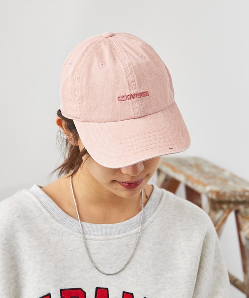 CONVERSE（コンバース）の「CONVERSE/コンバース ローキャップ ピグメント6パネル キャップ（キャップ・メンズ・ベージュ/ピンク/ブラック・57-59cm）」の20枚目の写真