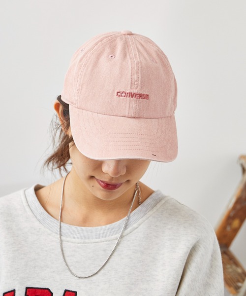 CONVERSE（コンバース）の「CONVERSE/コンバース ローキャップ ピグメント6パネル キャップ（キャップ・メンズ・ベージュ/ピンク/ブラック・57-59cm）」の21枚目の写真