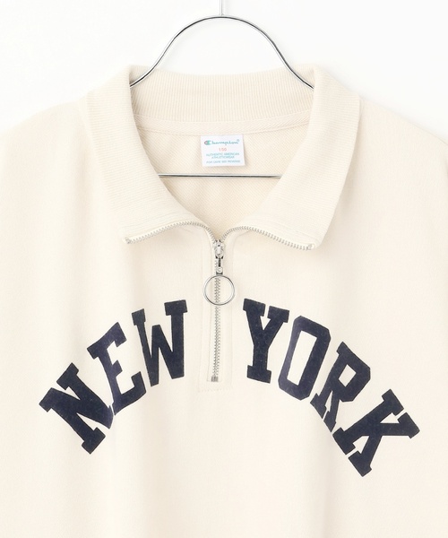 Champion】ハーフZIPプルオーバー（スウェット）｜LOVETOXIC