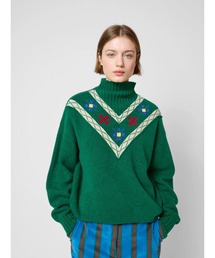 BOBO CHOSES（ボボショーズ）の「Floral turtleneck jumper（ニット/セーター）」