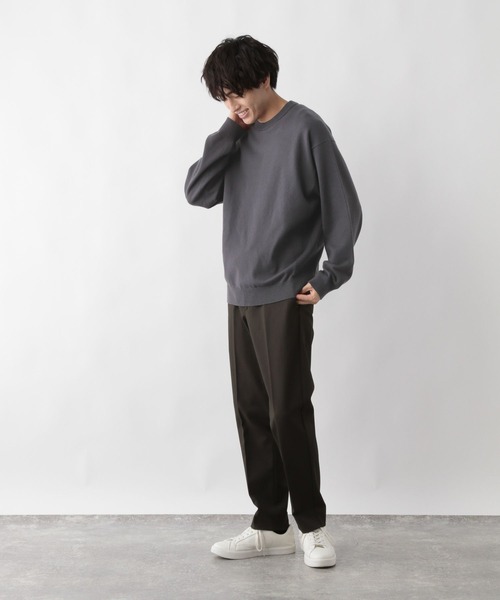 GLOBAL WORK（グローバルワーク）の「スウェーター/無地/581068（ニット/セーター・メンズ・グレー/グリーン/チャコールグレー/ネイビー・MEDIUM/X-LARGE/SMALL/LARGE）」の6枚目の写真