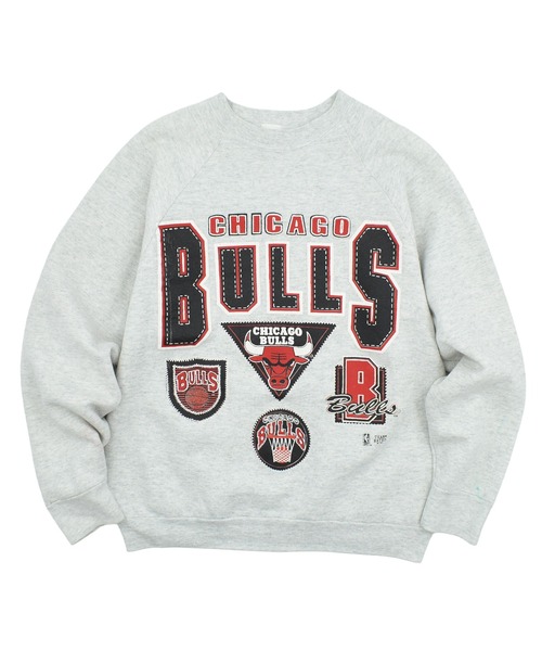NBA/NFL/NHL/MLB(エヌビーエーエヌエフエルエヌエイチエルエムエルビー)の「【USED】90’s Fruit of the Loom “NBA CHICAGO BULLS” スウェット USA製(スウェット・メンズ・グレー・LARGE)」の1枚目の写真