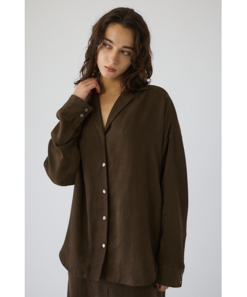 RIM.ARK（リムアーク）の「Open collar F/Suede shirt JK オープン