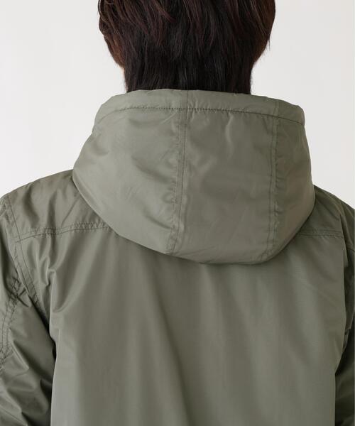 Alpha Industries(アルファインダストリーズ)の「Alpha Industries/アルファ インダストリーズ/PATCHED HOODED RIB FLIGHT JACKET/パッチ フード リブ フライトジャケット(ブルゾン・メンズ・グレー/ブラック・L/2XL/M/XL)」の13枚目の写真