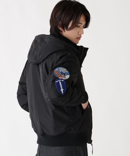 Alpha Industries/アルファ インダストリーズ/PATCHED HOODED RIB