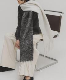 KBF | ビッグフリンジバイカラーストール(マフラー)