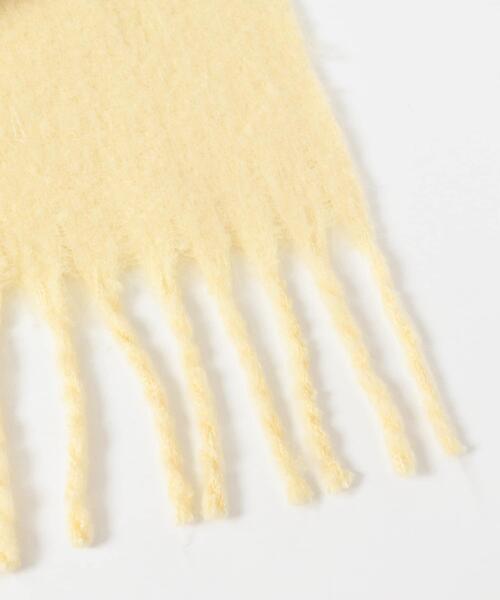 KBF（ケイビーエフ）の「ビッグフリンジバイカラーストール（マフラー・レディース・レッド系その他/ブラック系その他/イエロー系その他・ONE）」の9枚目の写真