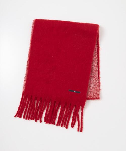 KBF（ケイビーエフ）の「ビッグフリンジバイカラーストール（マフラー・レディース・レッド系その他/ブラック系その他/イエロー系その他・ONE）」の12枚目の写真