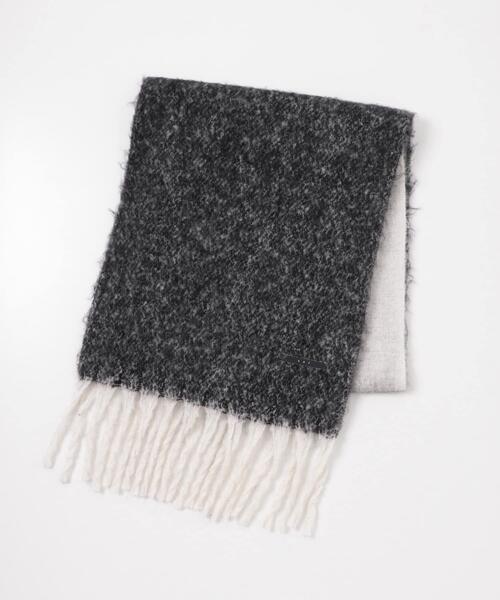 KBF（ケイビーエフ）の「ビッグフリンジバイカラーストール（マフラー・レディース・レッド系その他/ブラック系その他/イエロー系その他・ONE）」の18枚目の写真