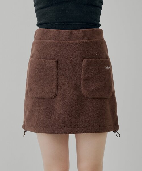 Chico（チコ）の「【セットアップ対応】フリース台形ミニスカート（スカート・レディース・アイボリー/グレー/ブラウン・FREE/MEDIUM）」の13枚目の写真