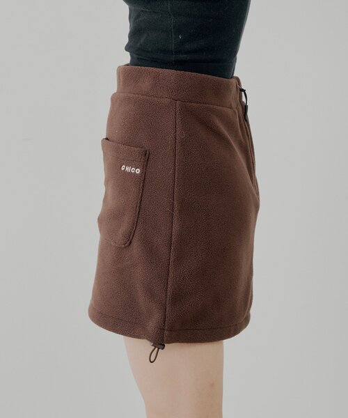 セットアップ対応】フリース台形ミニスカート（スカート）｜Chico