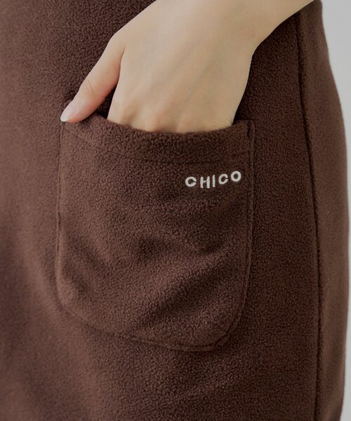Chico（チコ）の「【セットアップ対応】フリース台形ミニスカート（スカート・レディース・アイボリー/グレー/ブラウン・FREE/MEDIUM）」の18枚目の写真