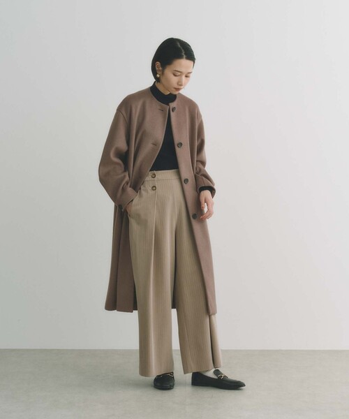 BIANCA(ビアンカ)の「【BAILA12月号掲載】【体型カバー】フロントボタンパンツ(その他パンツ・レディース・ベージュ/ネイビー/グレー系その他・36/38)」の18枚目の写真