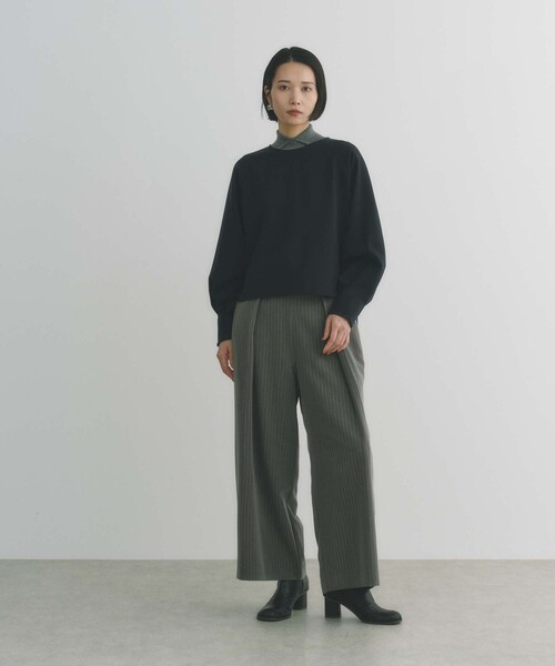 BIANCA(ビアンカ)の「【BAILA12月号掲載】【体型カバー】フロントボタンパンツ(その他パンツ・レディース・ベージュ/ネイビー/グレー系その他・36/38)」の16枚目の写真