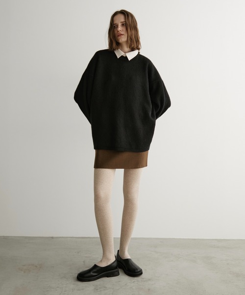 LOSCa(ロスカ)の「ウールタッチミニスカート(スカート・レディース・ブラウン/チャコールグレー/ブラック・S/M)」の10枚目の写真