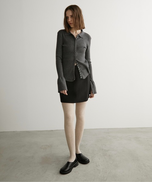 LOSCa(ロスカ)の「ウールタッチミニスカート(スカート・レディース・ブラウン/チャコールグレー/ブラック・S/M)」の20枚目の写真