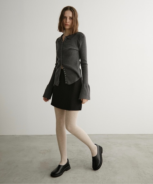 LOSCa(ロスカ)の「ウールタッチミニスカート(スカート・レディース・ブラウン/チャコールグレー/ブラック・S/M)」の21枚目の写真