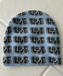 lanan select（ラナンセレクト）の「LOVE プリントビーニー / LOVE Print Beanie（ニットキャップ/ビーニー）」