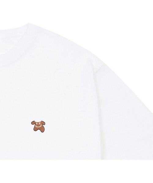GRAVER（グレーバー）の「[UNISEX]スモールベアボディスマイルバンファルティ_ホワイト（Tシャツ/カットソー・レディース・ホワイト・X-LARGE/SMALL/MEDIUM/LARGE）」の2枚目の写真