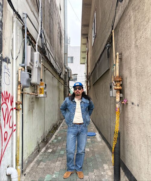 OUTSTANDING（アウトスタンディング）の「SELVEDGE DENIM 1ST JACKET_L.BLUE（デニムジャケット・メンズ・その他・SMALL/MEDIUM/LARGE）」の18枚目の写真