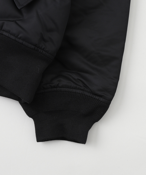 Alpha Industries(アルファインダストリーズ)の「ALPHA / アルファ PULL-OVER HOODED MA-1(その他アウター・メンズ・ブラック・MEDIUM/LARGE/X-LARGE)」の6枚目の写真