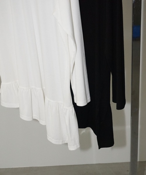chuclla（チュクラ）の「フリルヘムアシンメトリートップス chw25a135（Tシャツ/カットソー・レディース・ホワイト/ブラック・FREE）」の21枚目の写真