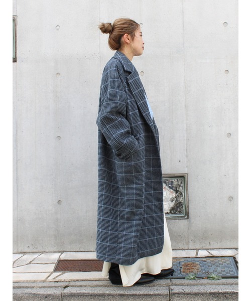 Ungrid（アングリッド）の「ルーズシルエットチェスターコート（チェスターコート・レディース・ヘザーグレー/ブラック/その他1・SMALL/MEDIUM）」の10枚目の写真